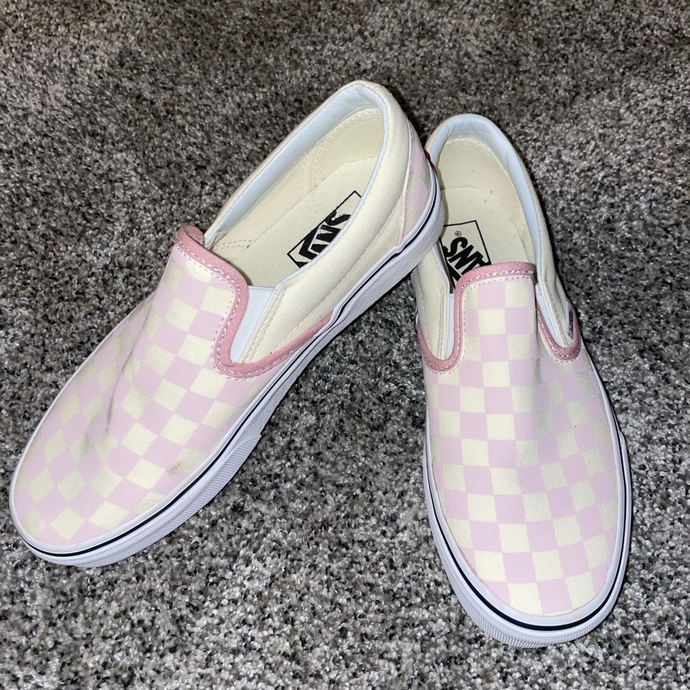 Pink Checkered Vans